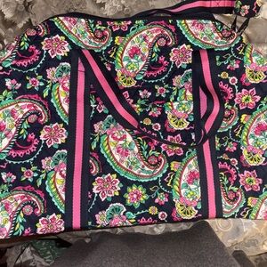 Vera Bradley Paisley Travel Bag - Pink and Green